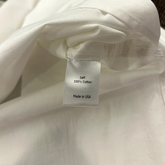 La Ligne White Cotton Tunic Top XS Long Sleeve Minimalist Shirt **Belt Missing** - Picture 14 of 16